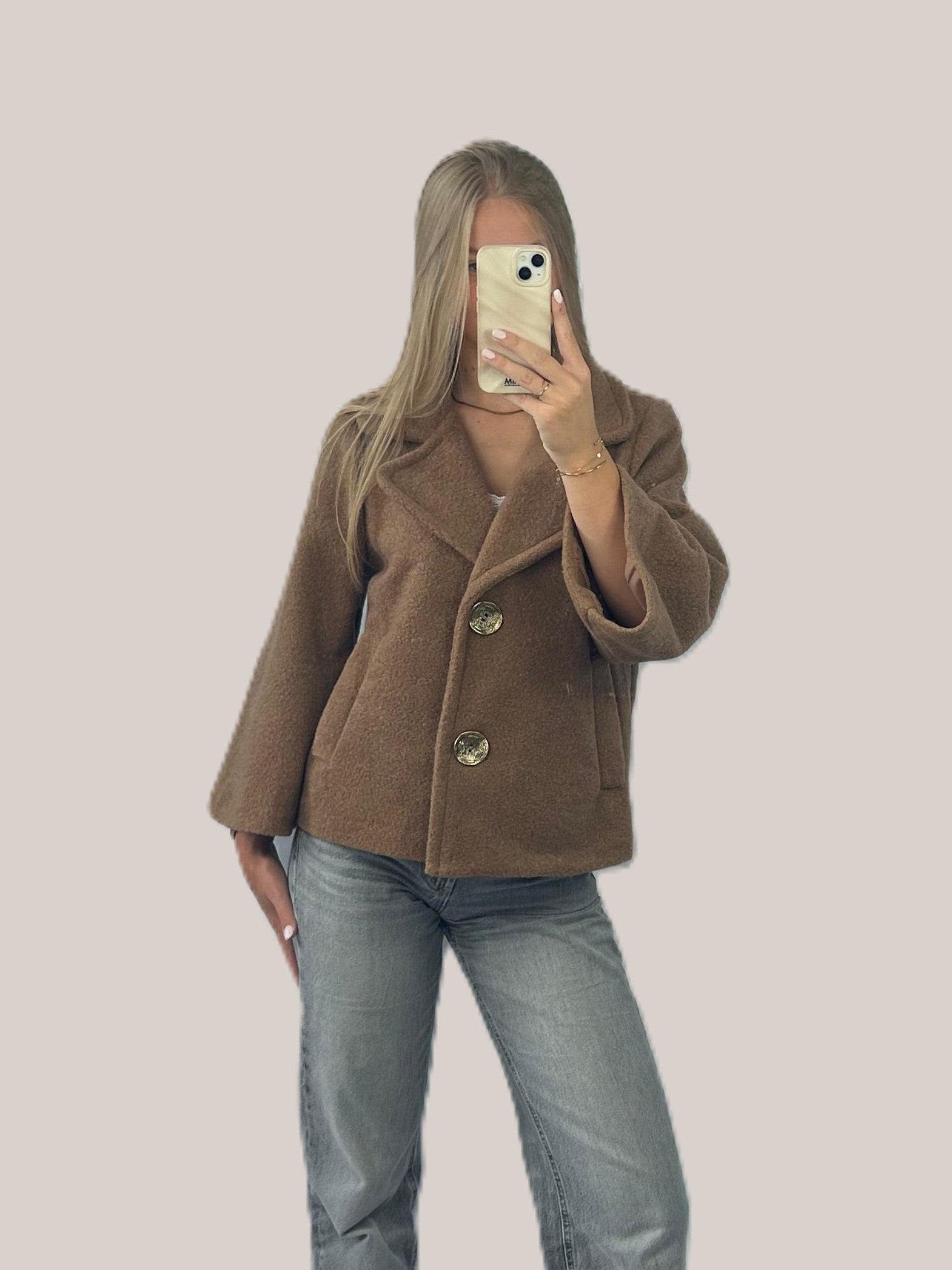 Melia jas beige