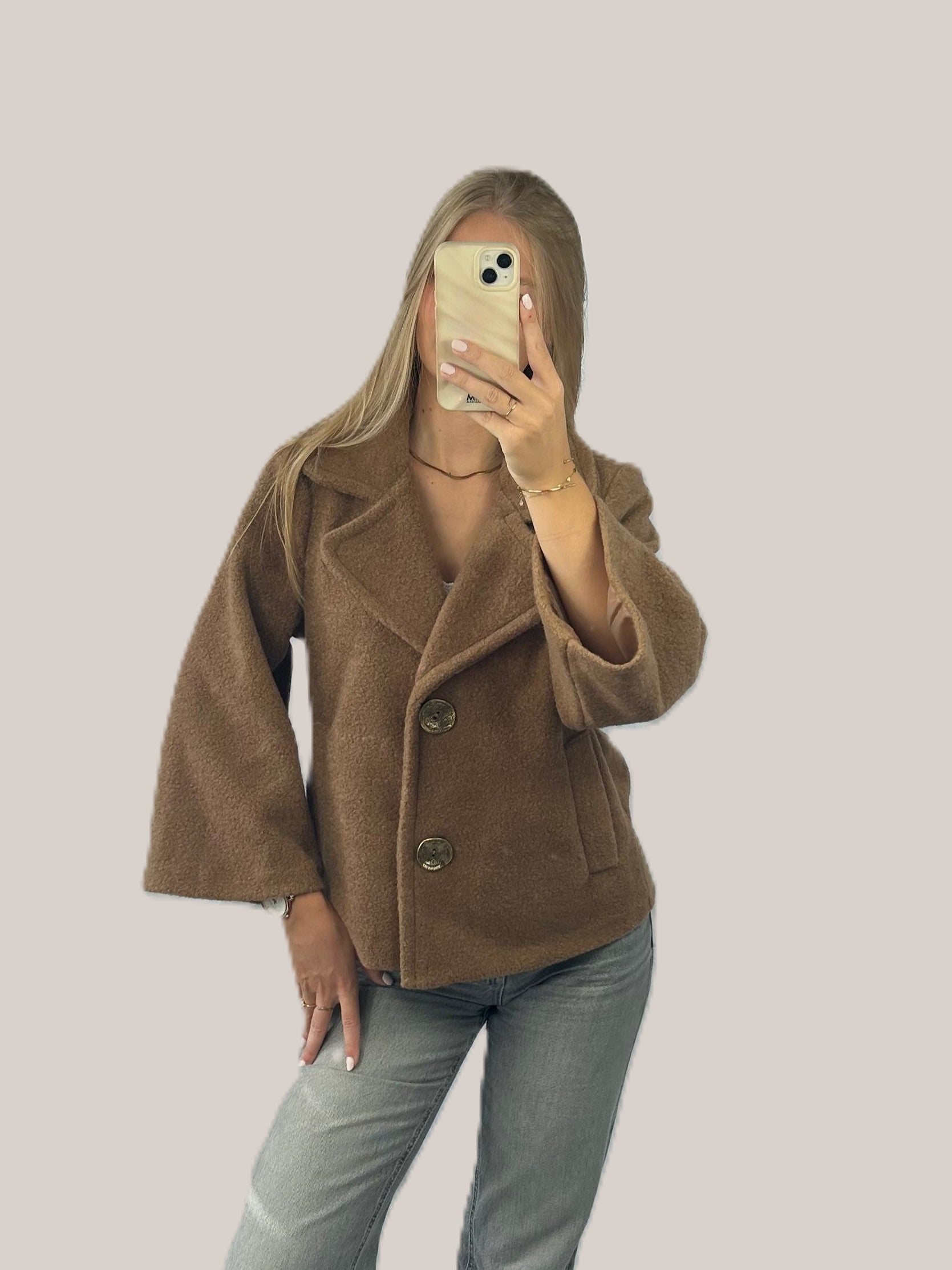 Melia jas beige