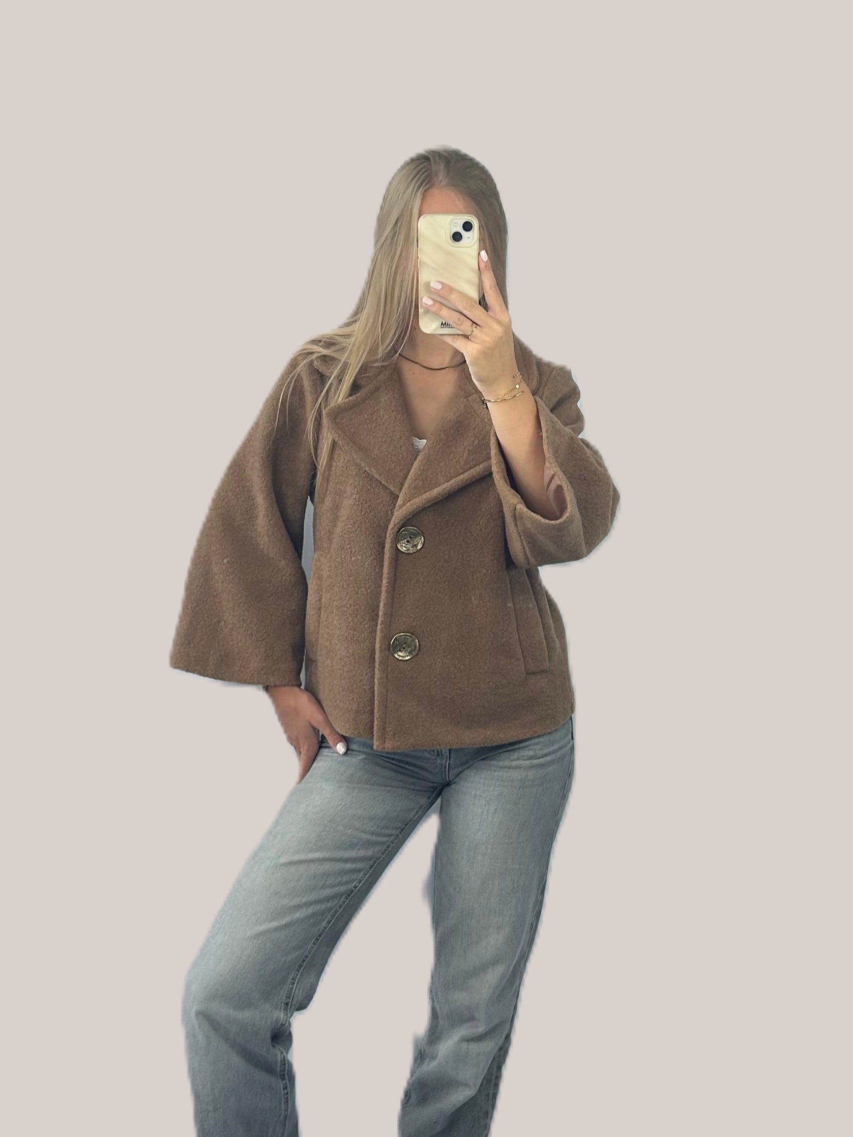 Melia jas beige