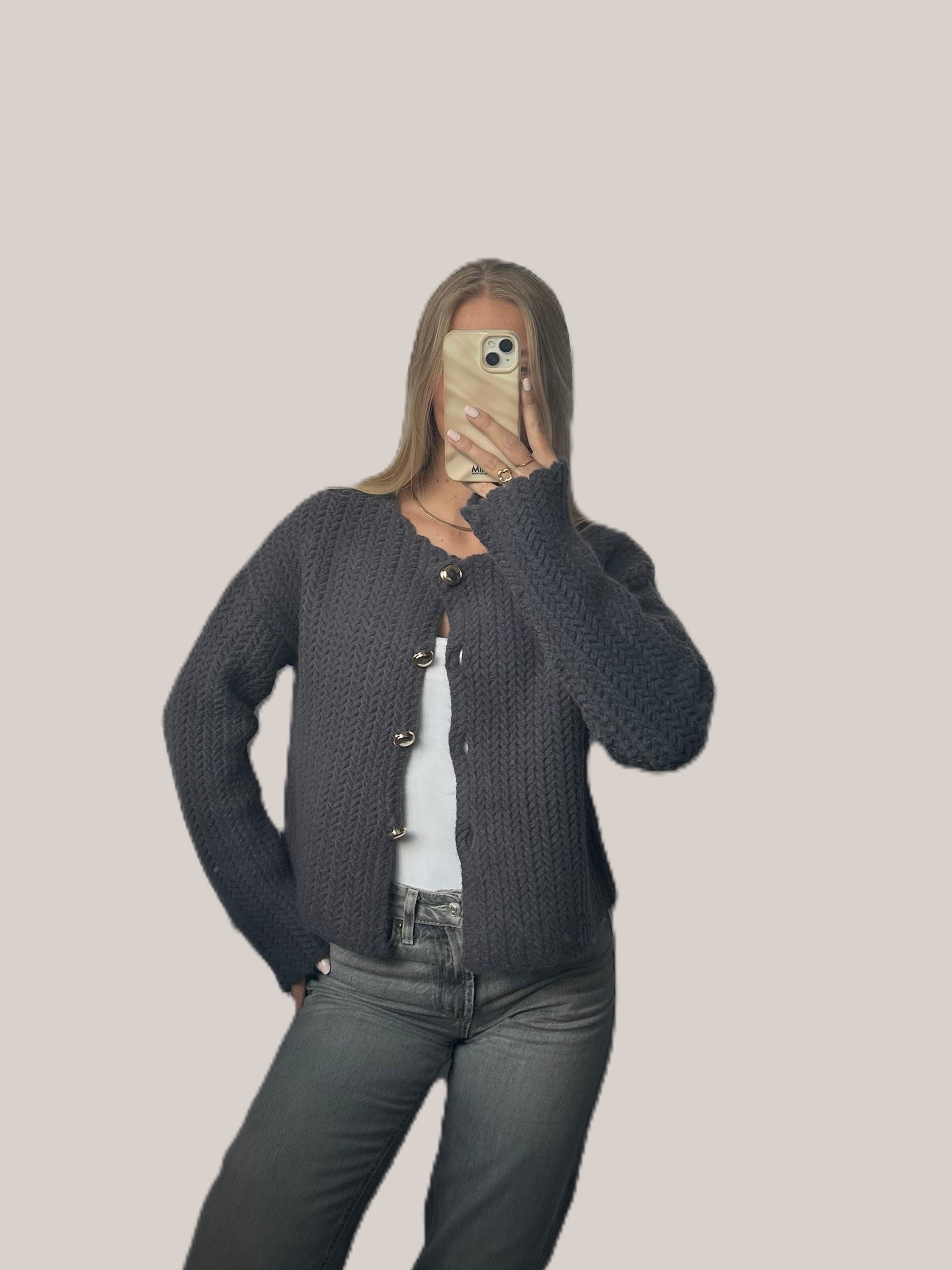 Evy vest grijs
