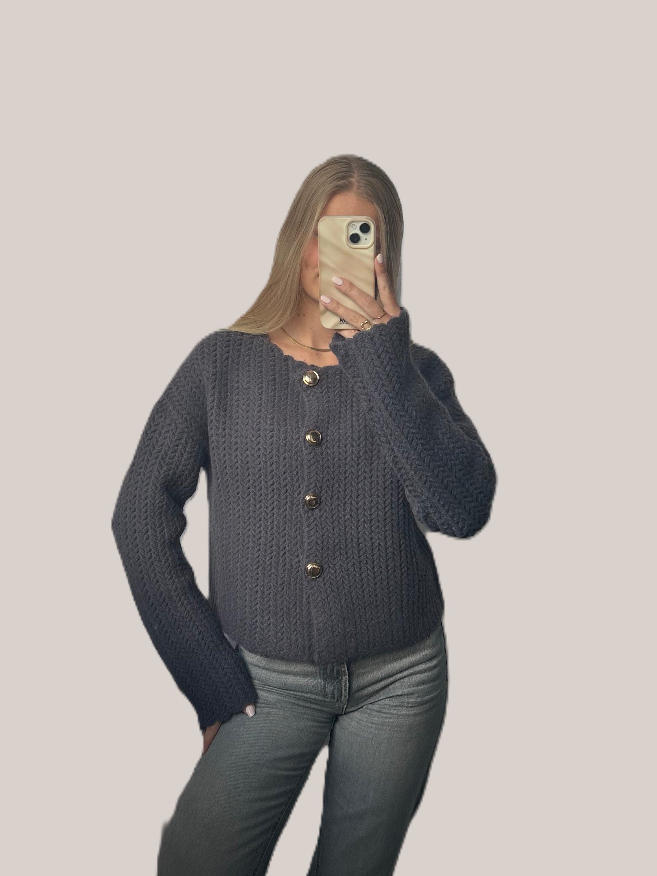 Evy vest grijs