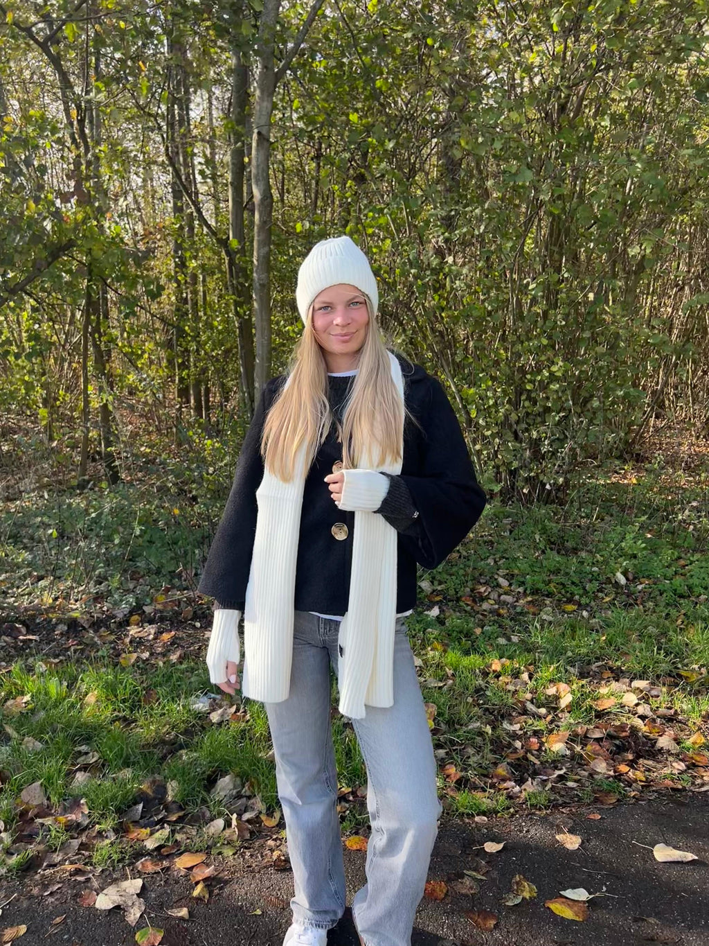 Winter set creme wit