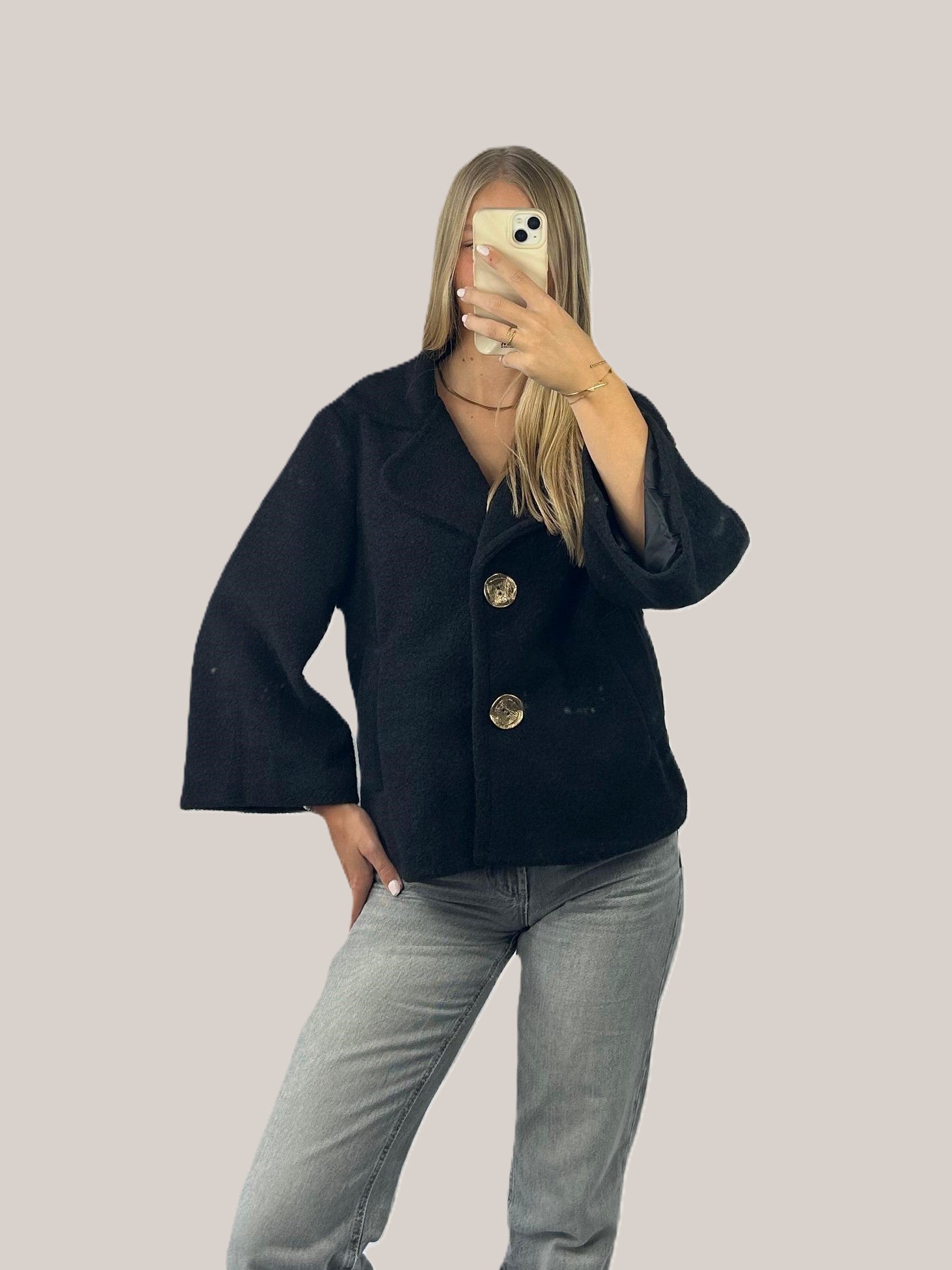 Melia jas zwart