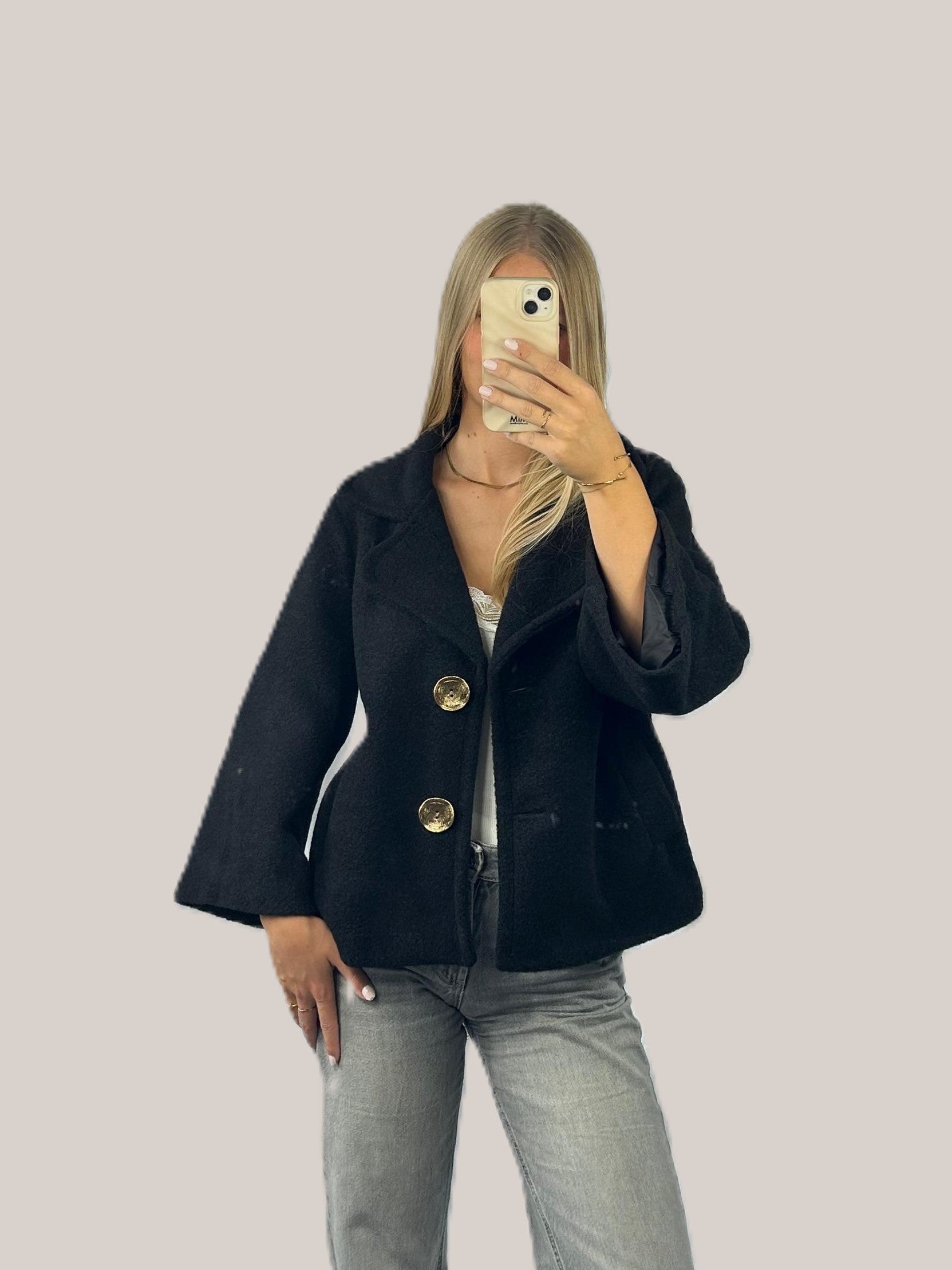 Melia jas zwart
