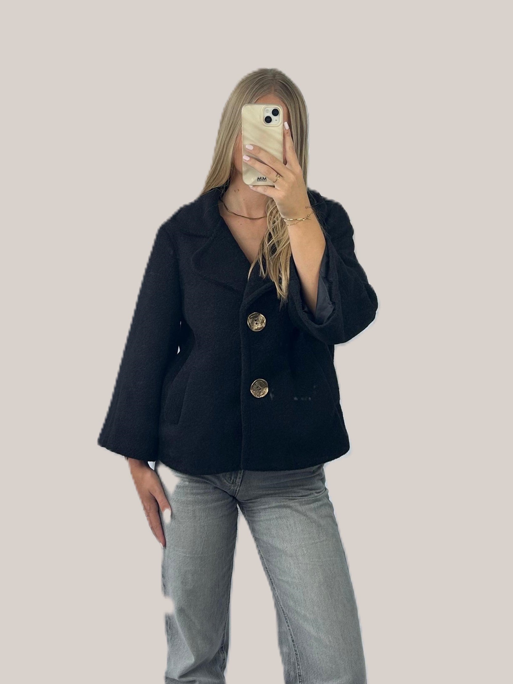 Melia jas zwart